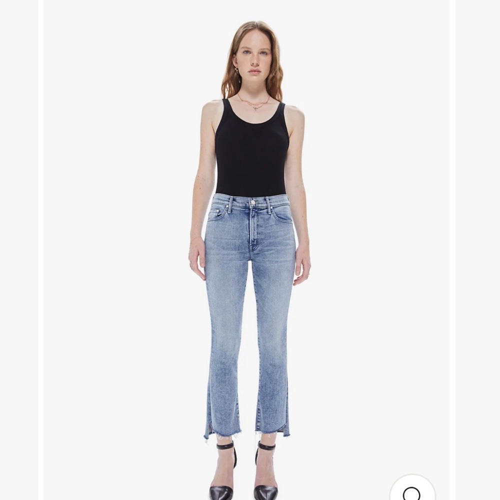 Mother Jeans The Insider Crop Step Fray in Twice Shy ( 26 x 25 )